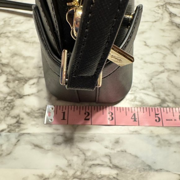 KATE SPADE Staci Dome Crossbody NWT Black Saffiano Leather - Picture 13 of 15